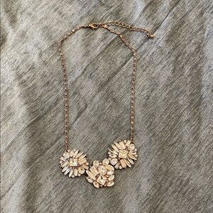 Elegant Rose Gold Floral Necklace